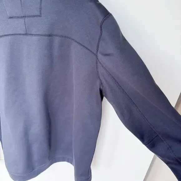 Nike Mens Black 1/4 Zip Fleece Pullover Golf Dri‎ Fit Men's LARGE - Picture 6 of 7